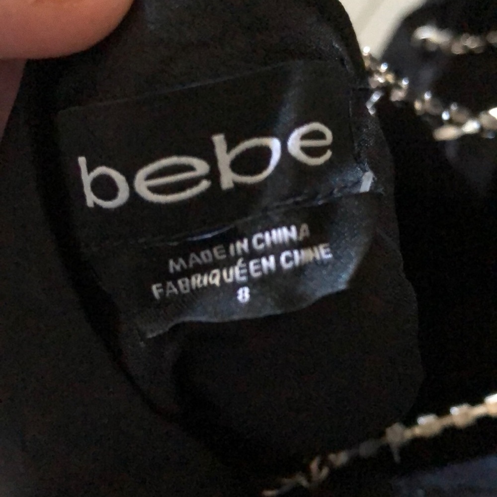 NWT bebe Sexy Sparkle Rhinestone Halter Dress - Picture 7 of 8